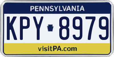PA license plate KPY8979