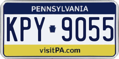 PA license plate KPY9055