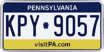 PA license plate KPY9057