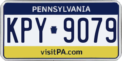 PA license plate KPY9079