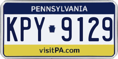 PA license plate KPY9129