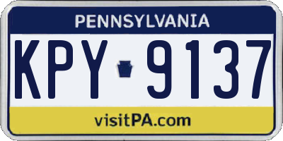 PA license plate KPY9137