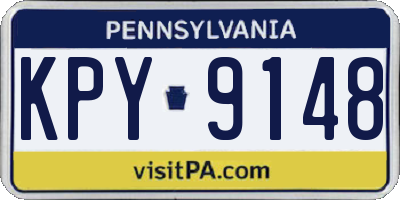 PA license plate KPY9148