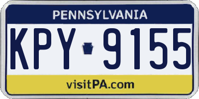 PA license plate KPY9155