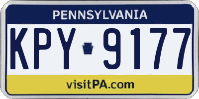 PA license plate KPY9177