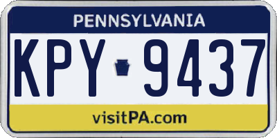 PA license plate KPY9437