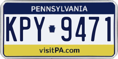 PA license plate KPY9471
