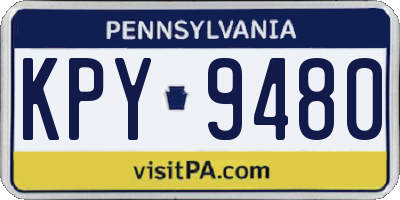 PA license plate KPY9480