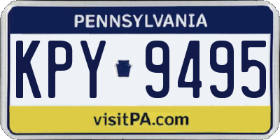 PA license plate KPY9495