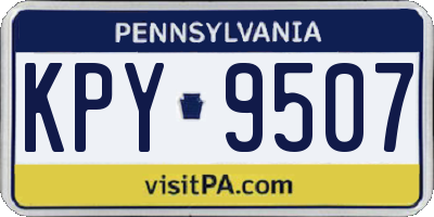 PA license plate KPY9507
