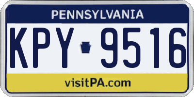 PA license plate KPY9516