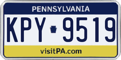 PA license plate KPY9519