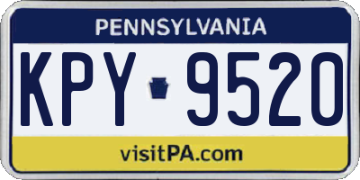 PA license plate KPY9520