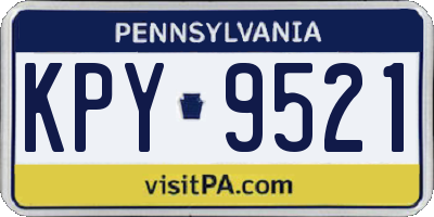 PA license plate KPY9521