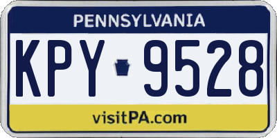 PA license plate KPY9528