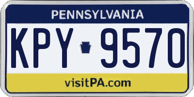 PA license plate KPY9570