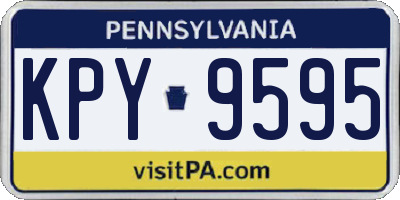 PA license plate KPY9595
