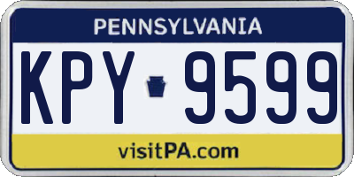 PA license plate KPY9599