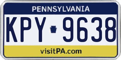 PA license plate KPY9638