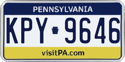 PA license plate KPY9646
