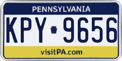 PA license plate KPY9656
