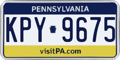 PA license plate KPY9675