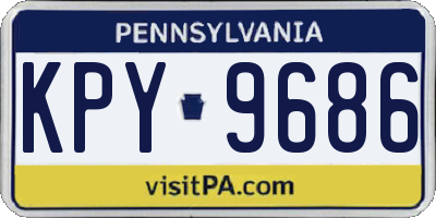 PA license plate KPY9686