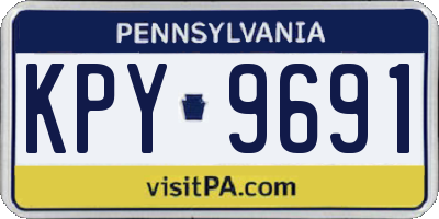 PA license plate KPY9691