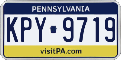 PA license plate KPY9719