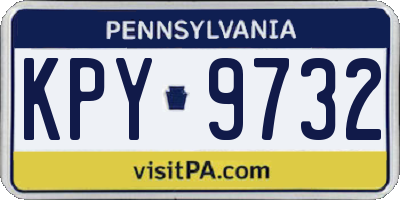 PA license plate KPY9732