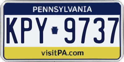 PA license plate KPY9737