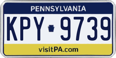 PA license plate KPY9739