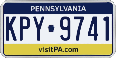 PA license plate KPY9741