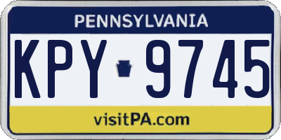 PA license plate KPY9745