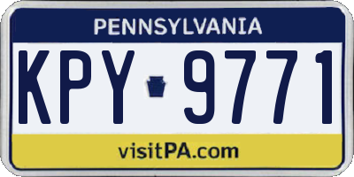 PA license plate KPY9771