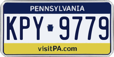 PA license plate KPY9779