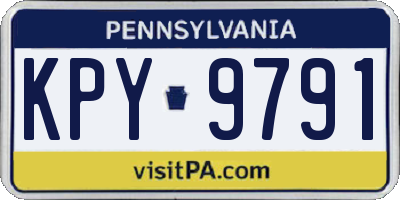 PA license plate KPY9791