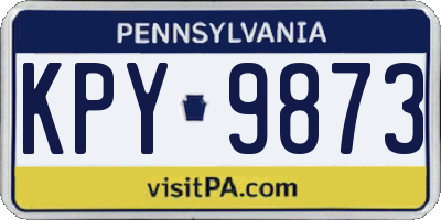 PA license plate KPY9873