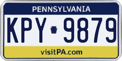 PA license plate KPY9879