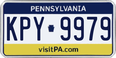 PA license plate KPY9979