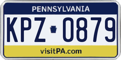 PA license plate KPZ0879