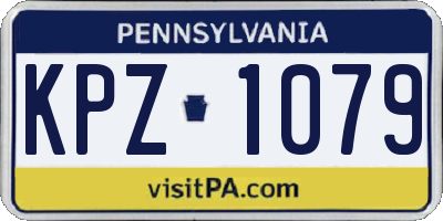 PA license plate KPZ1079