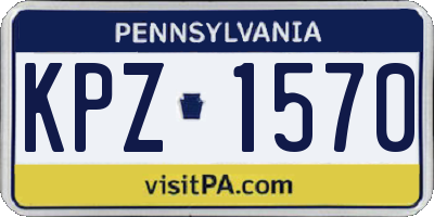 PA license plate KPZ1570