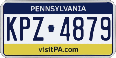PA license plate KPZ4879