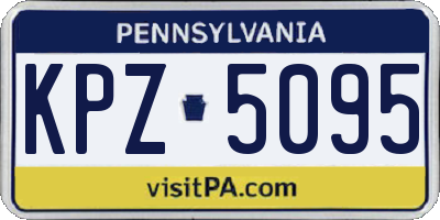 PA license plate KPZ5095