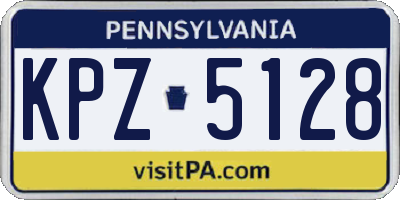 PA license plate KPZ5128