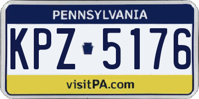 PA license plate KPZ5176