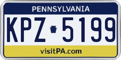 PA license plate KPZ5199