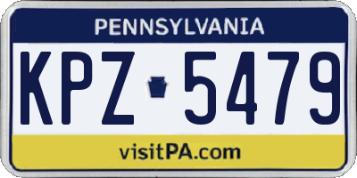 PA license plate KPZ5479