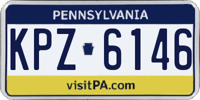 PA license plate KPZ6146